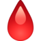 Drop of Blood emoji on Facebook
